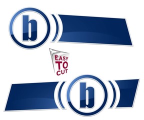 baner z ikoną w okręgu element menu © vempireart