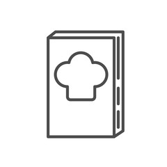Recipe book icon. thin line design