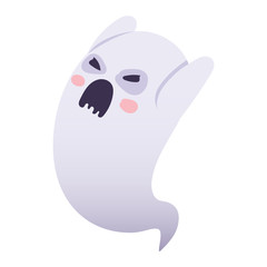 Ghost character vector isolated