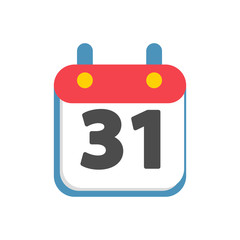 calendar icon. Flat style