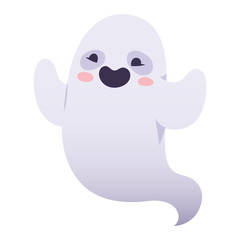 Ghost character vector isolated