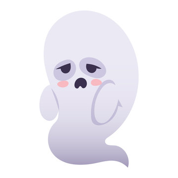 Ghost character vector isolated