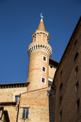 Obraz premium Palazzo Ducale's tower and near old buildings