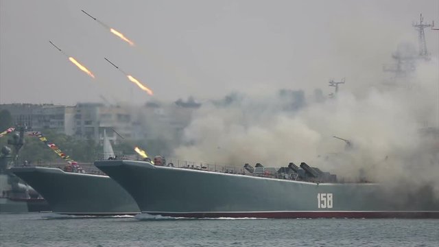 missile attack military landing craft