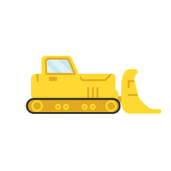 Obraz na płótnie Canvas bulldozer vector illustration