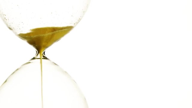 hourglass isolated on white