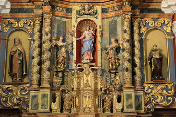 Retable. Eglise Notre-Dame de la Gorge.