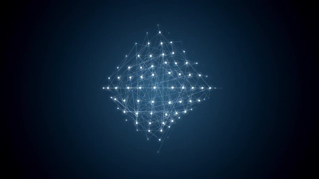 metamorphose of amorphous shape, spherical ondulation, abstract animation of future shape 4K