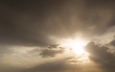 Obraz premium beautiful sky with clouds in the evening