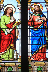 Sainte-Madeleine et Jésus-Christ. Coeur Sacré. Eglise Sainte-Marie Madeleine..