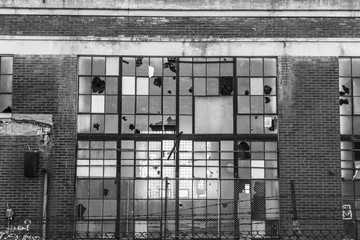 Abandoned Industrial Factory - Urban Desolation, Worn, Broken an © jetcityimage