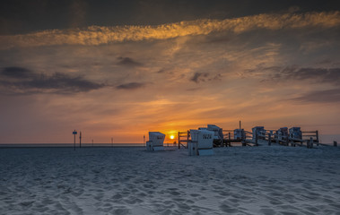 Obraz premium Sunset At Beach