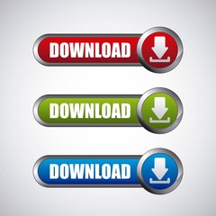arrow download file icon vector illustration design