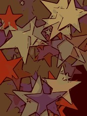 Abstract background full of stars for design and print