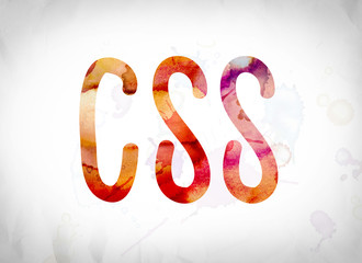 CSS Concept Watercolor Word Art
