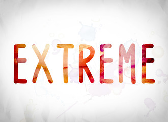 Extreme Concept Watercolor Word Art