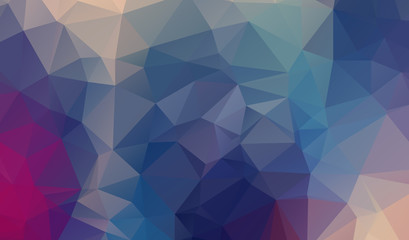 Fototapeta premium Colorful polygon background or vector frame. Abstract Triangle G
