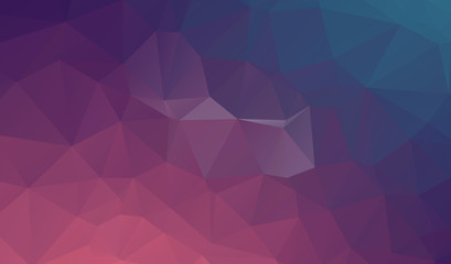 Obraz premium Multicolor blue, yellow, orange polygonal illustration, which co