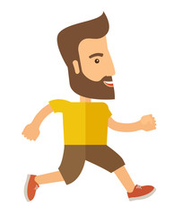Fototapeta na wymiar Man do jogging