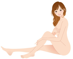 Obraz premium 美容 女性 裸