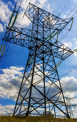 Two electricity pylons