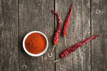 Chili peppers and ground chili peppers.