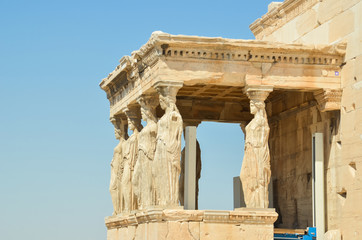 Fototapeta premium caryatids Athens Greece