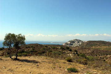Costa de la bahía de Roses, Cataluña (España)