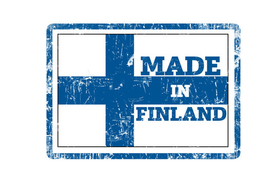 Made in Finland, Flag Stamp.
