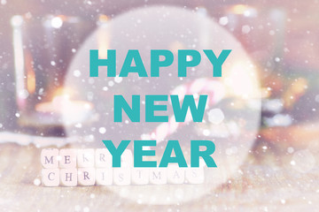 Happy new year background circle