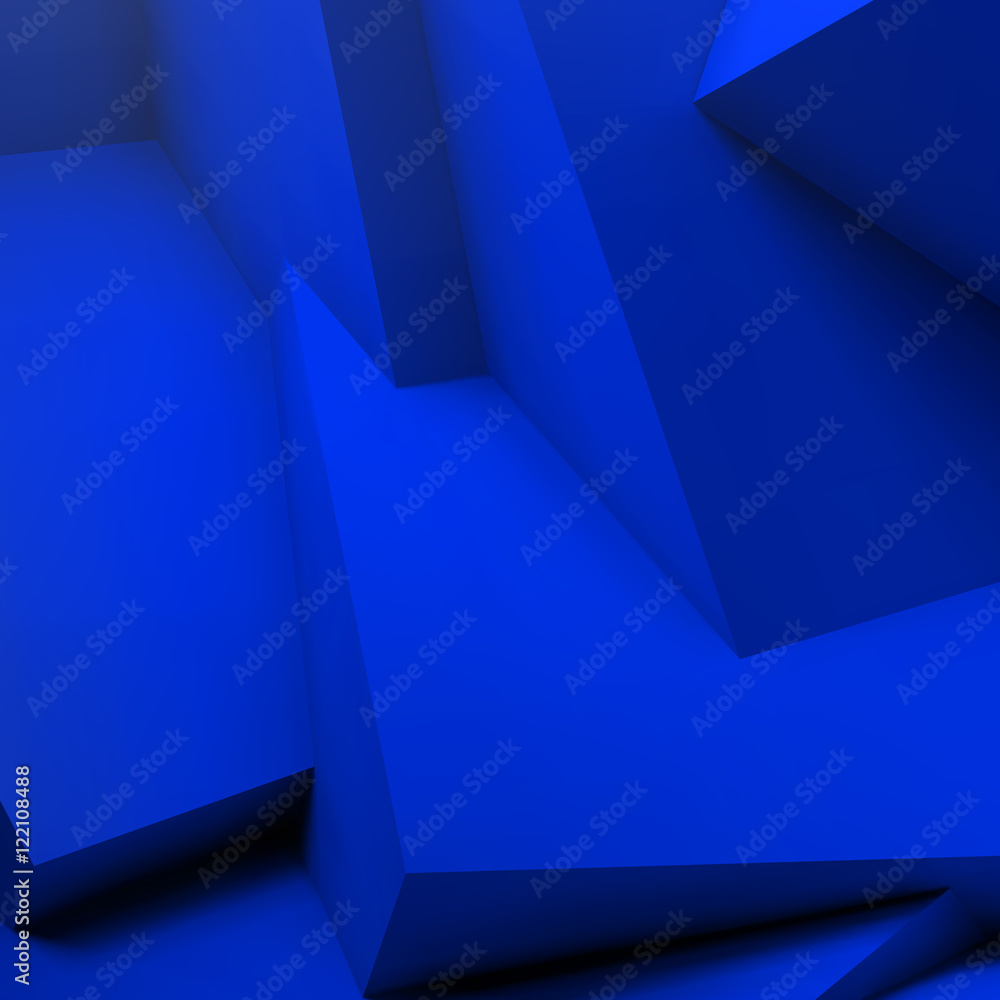 Poster Abstract geometric background with overlapping cubes
