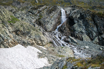 Waterfall in the Altai mountains