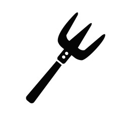 Pitchfork icon illustration design