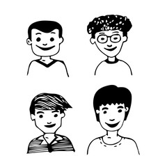 Hand drawn People men illustration design