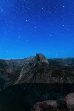 Beautiful stars over Glacier Point