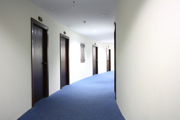 Path way curved in hotel