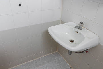 hand wash basin, white sink and faucet