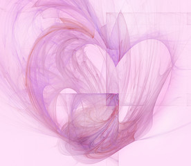 abstract pink background with heart