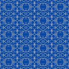 Abstract vector lace seamless pattern