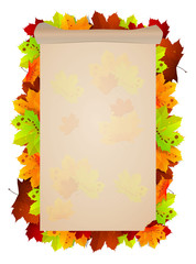 Design pattern on autumn themes. So it's time to start leaf fall
