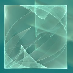 blue-green abstract square background