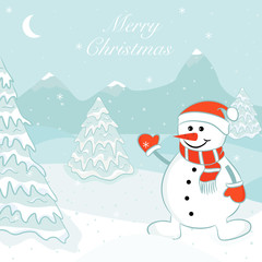 Cartoon snowmen
