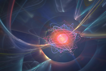 Energy of the atom - Abstract Futuristic Background