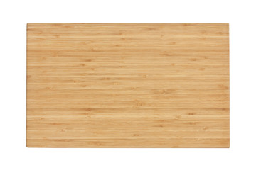 blank block or wooden cutting board for food preparation in the