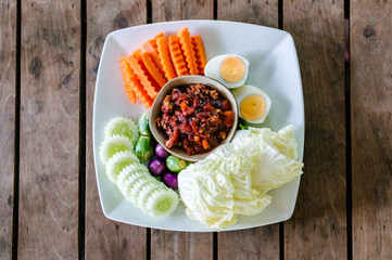 Northern Thai Meat and Tomato Spicy Dip (Nam Prik Aong)