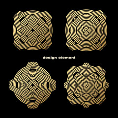 Set vector design element.