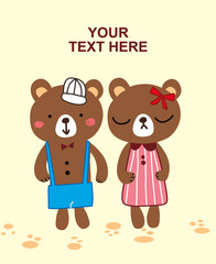 cute bear couple