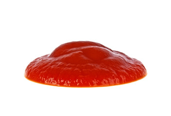 Tomato ketchup isolated on a white background