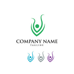 Young Youth Children Logo Icon Vector