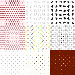 Set of seamless textures  various types